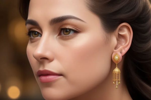 Victorian 18k gold tassel earrings