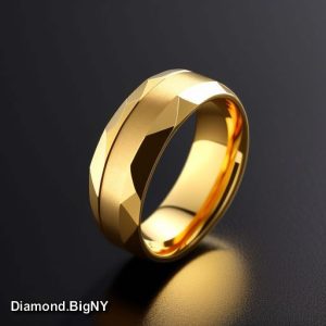 golden-ring-rap-gansta-new-york-fashion-style- just-beatuful--Hard ring faceted on both sides